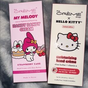The Crème Shop x Hello Kitty Hand Crème & My Melody Handy Dandy Cream NEW